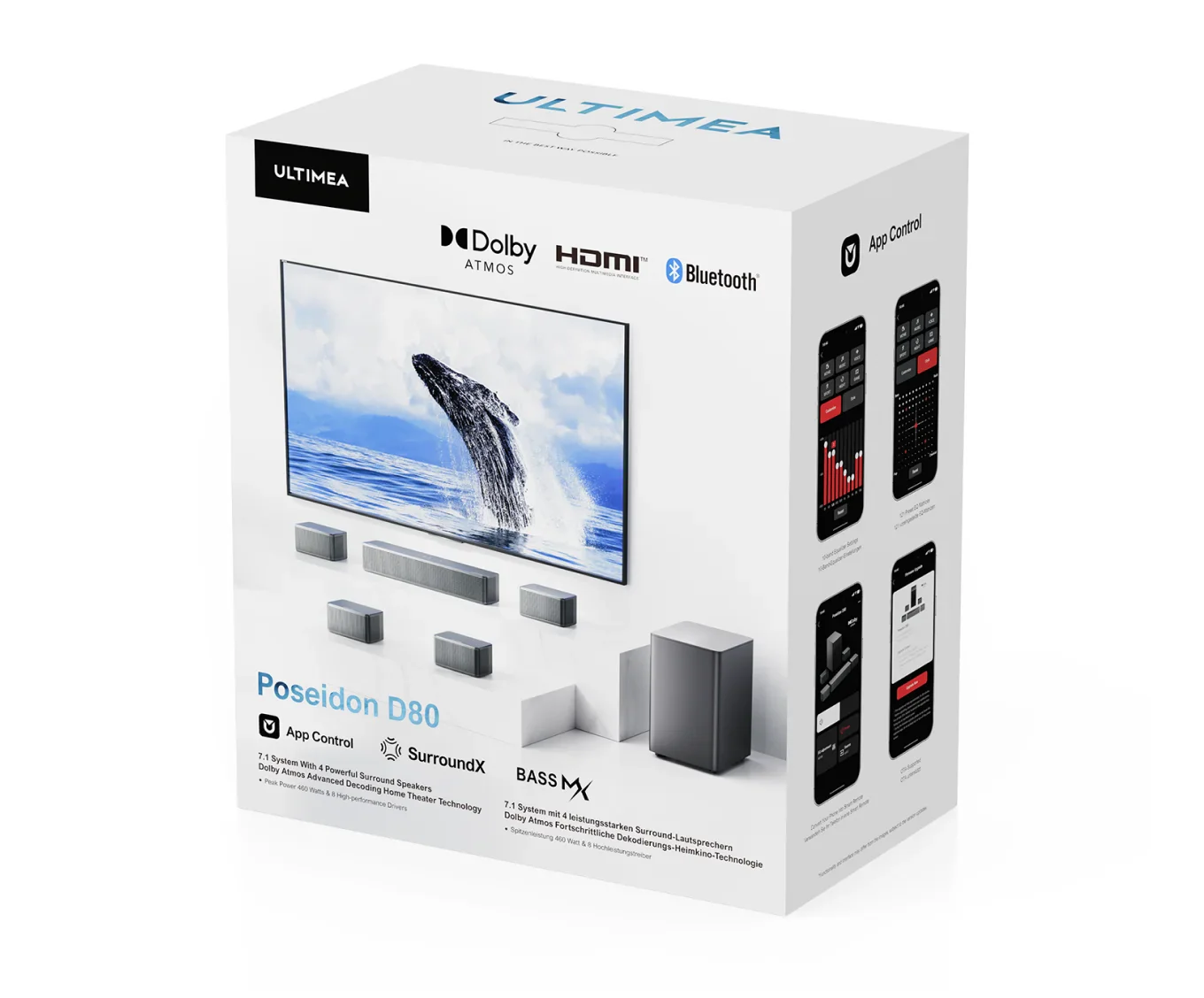 Poseidon D80 Dolby Atmos Soundbar + Free Gift - Image 11